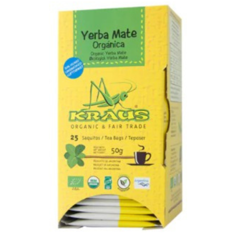 KRAUS ORGANIC YERBA MATE - TEA BAGS 25PK