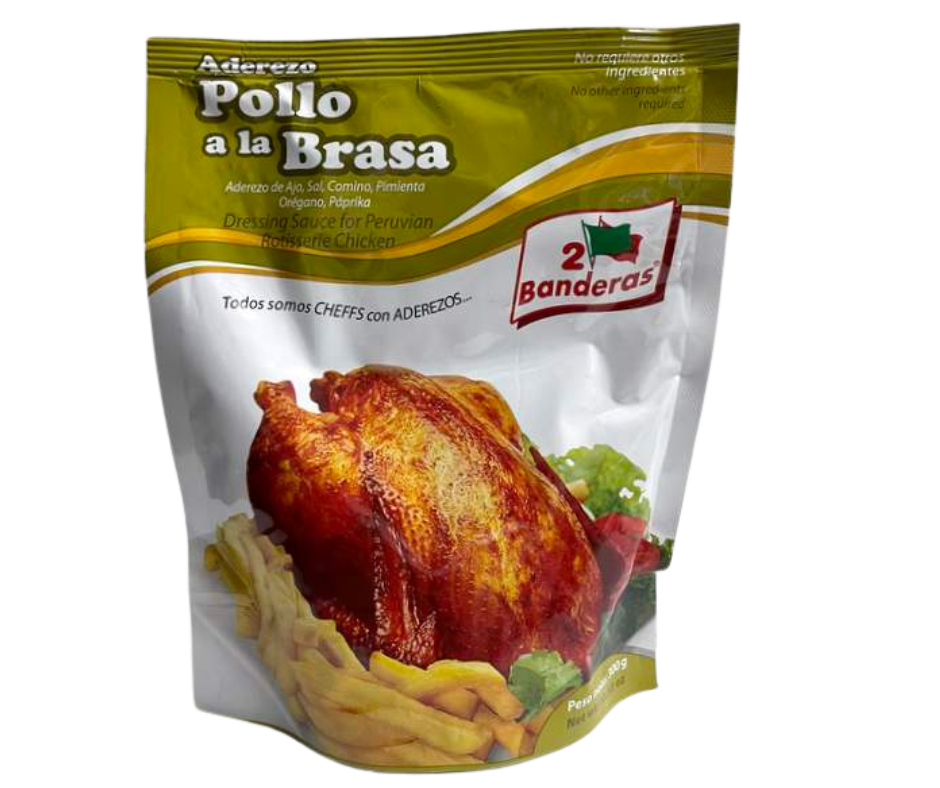 ADEREZO POLLO A LA BRASA 300G – BANDERAS