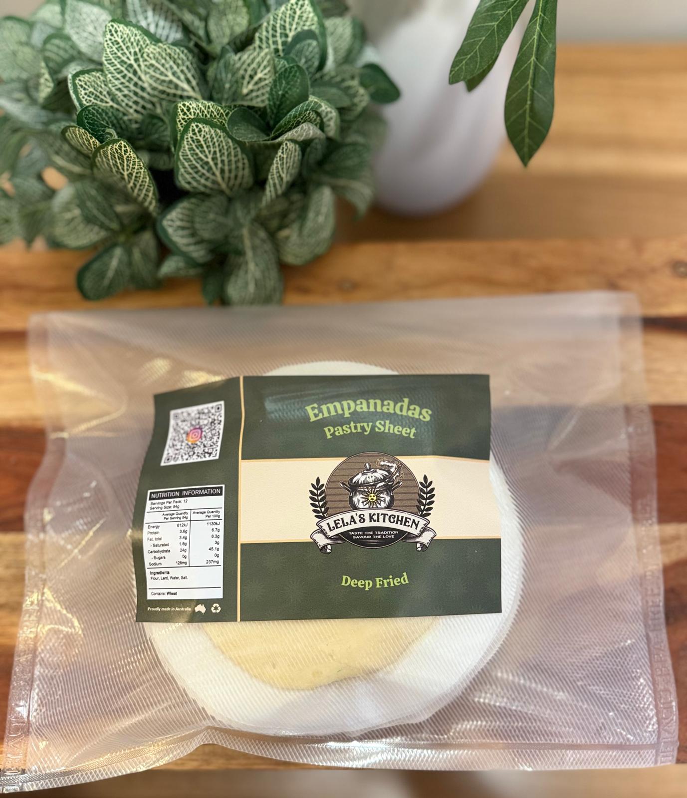 EMPANADA TAPAS -  DEEP FRIED (pack of 12)