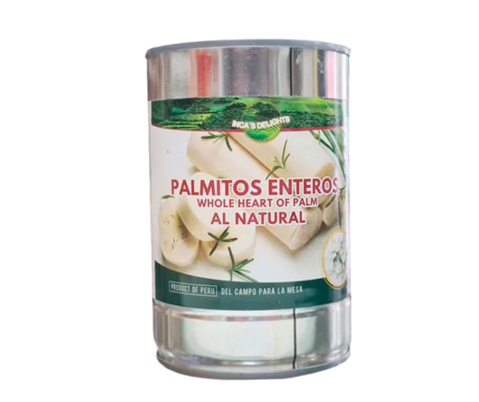 WHOLE HEARTS OF PALM IN BRINE – INCA DELIGHTS – 400G